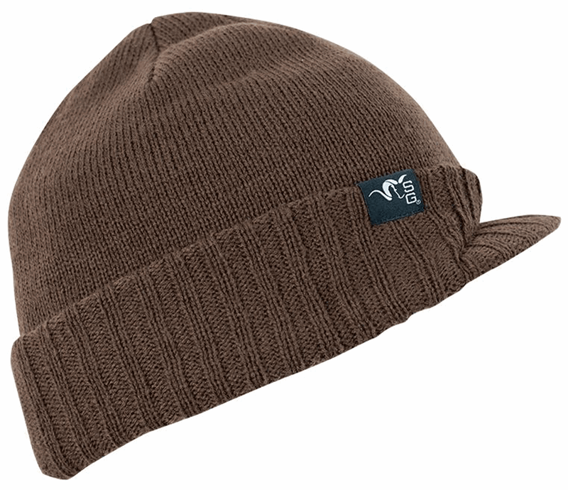Stone Glacier Brim Cuffed Beanie Brown